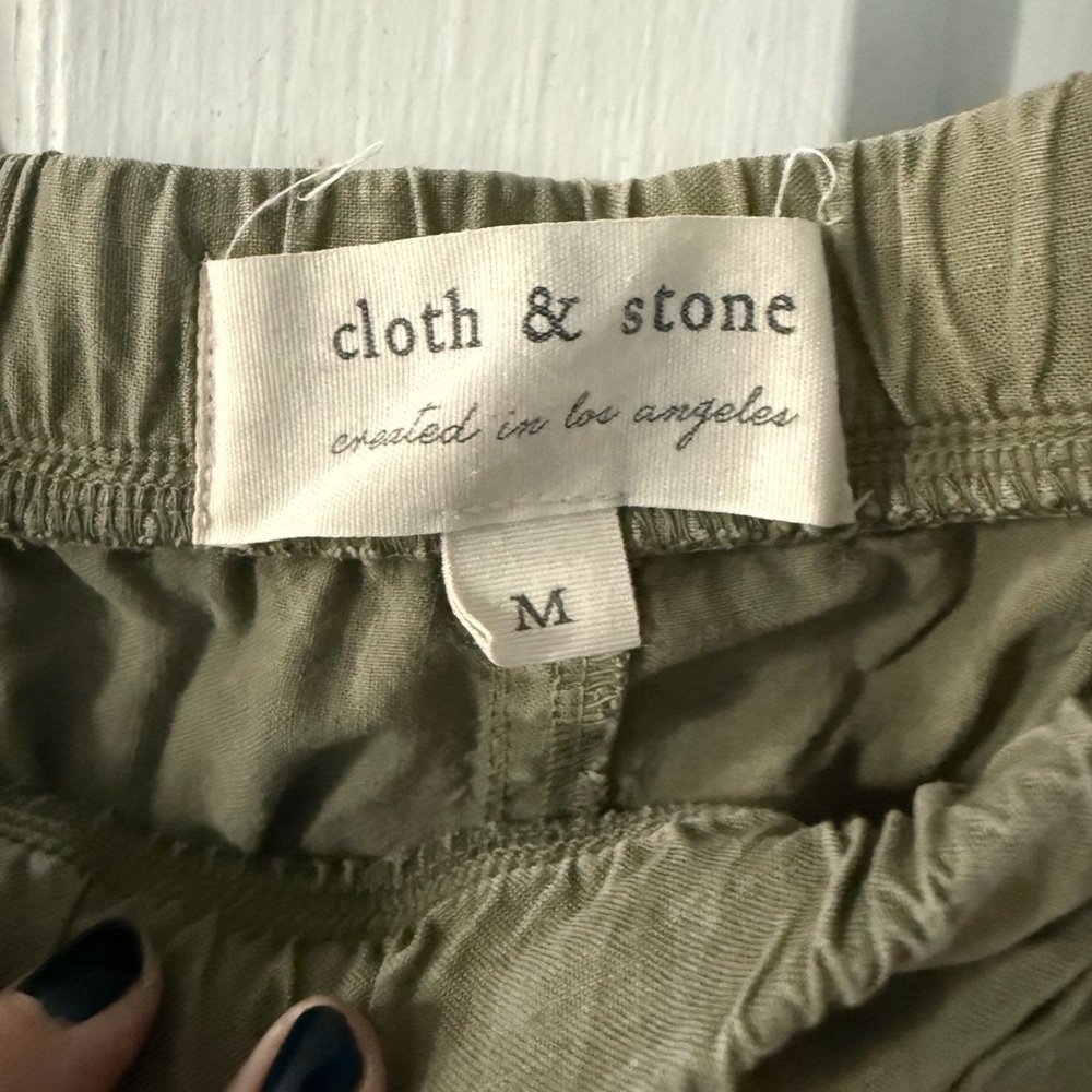 Cloth & Stone Green Tercel Joggers